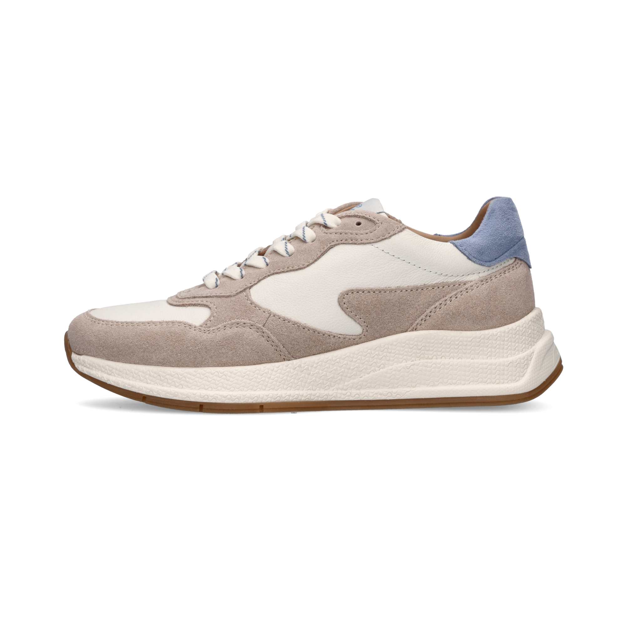 Leder Sneaker Hellgrau