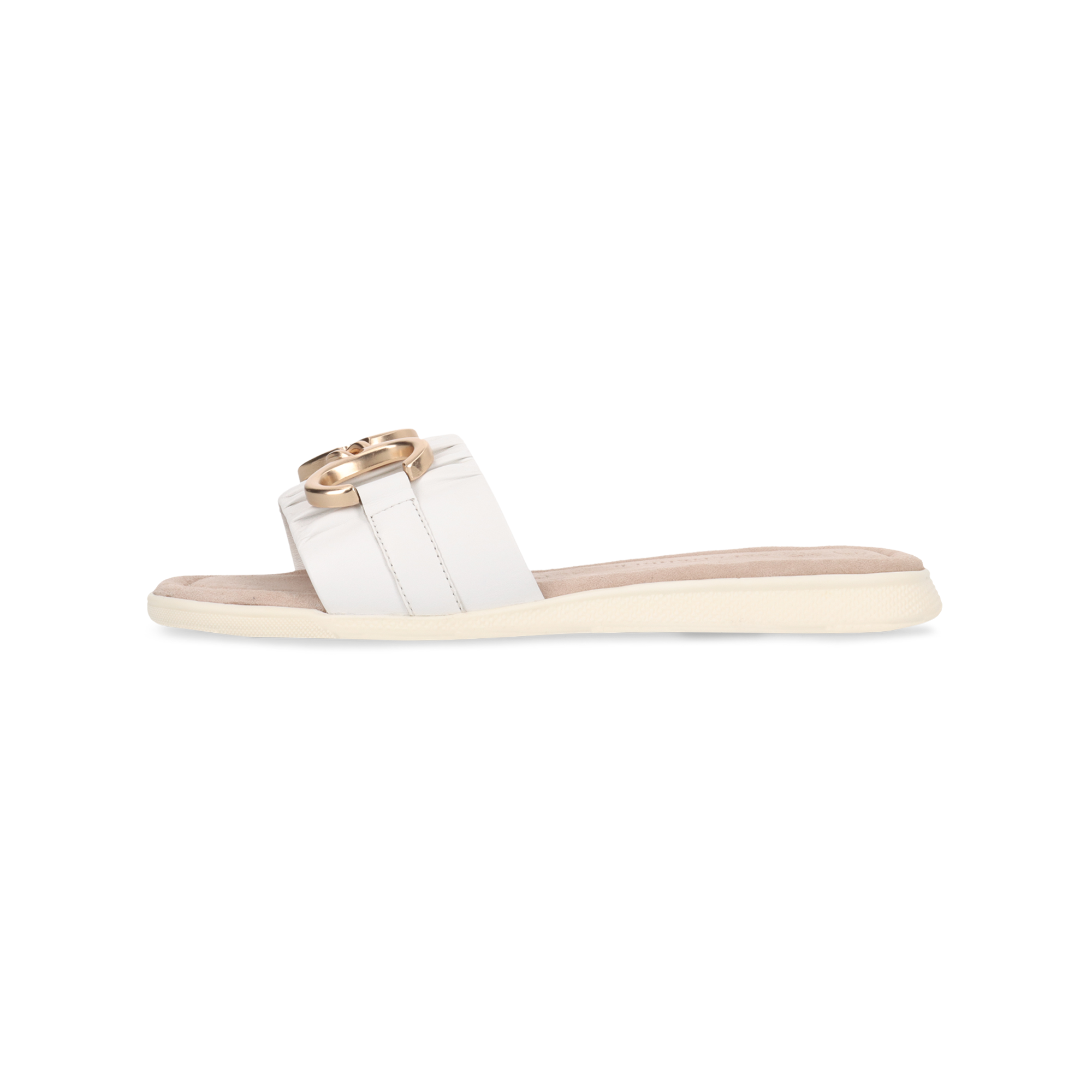 Leather Mules white