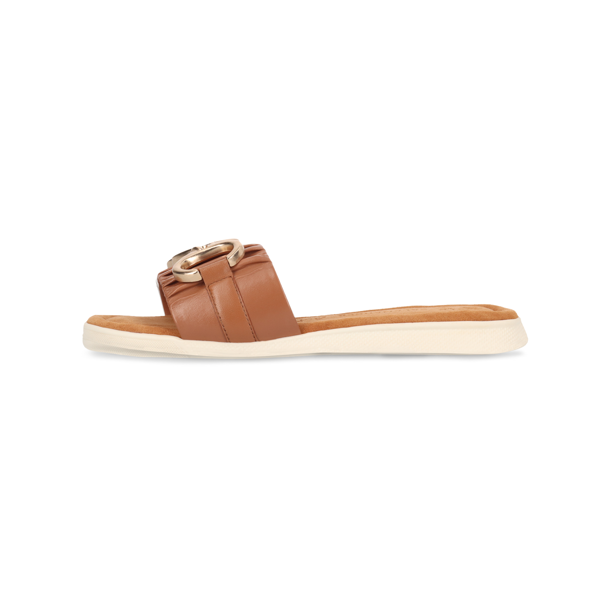 Leather Mules cognac