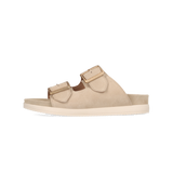 Leder Pantoletten beige