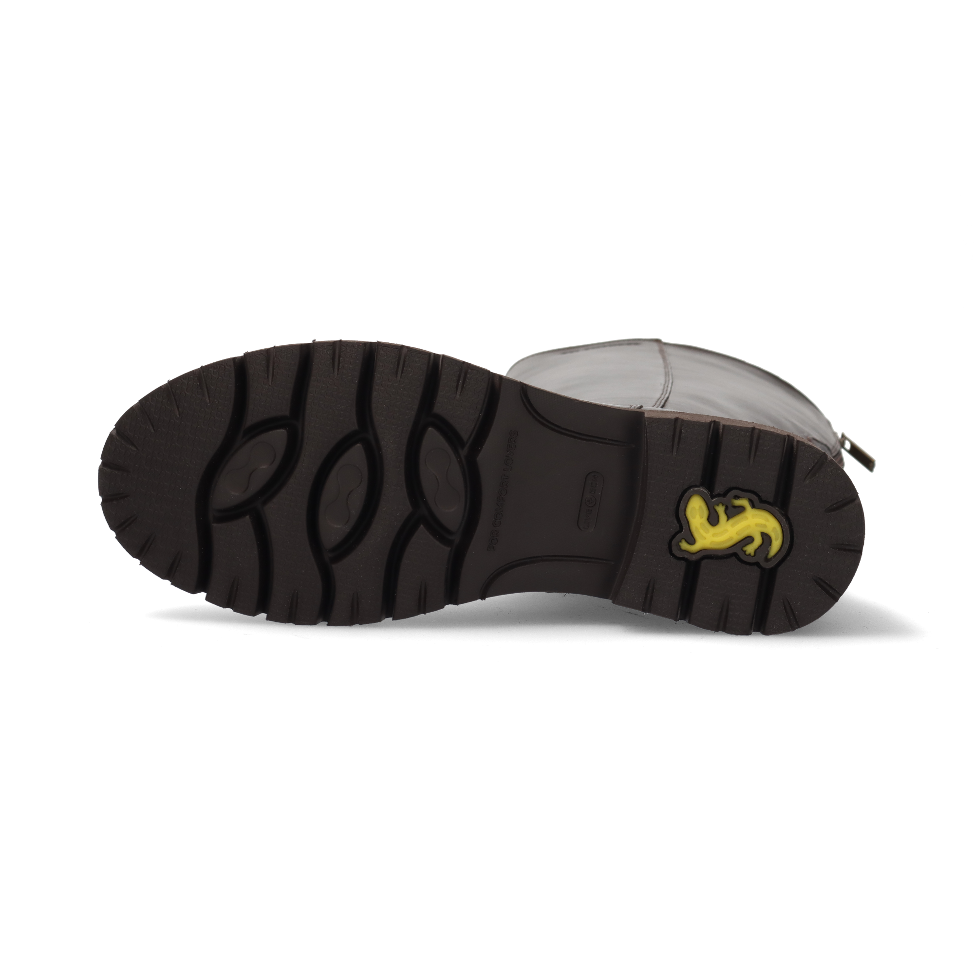 LEATHER KNEE-HIGH BOOTS DARK BROWN