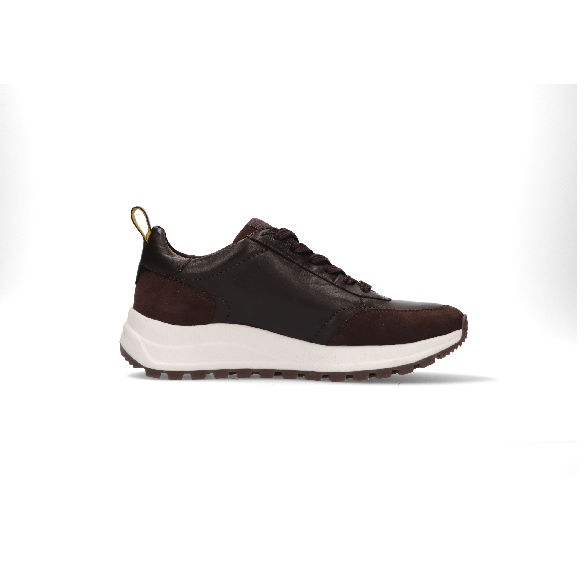 LEDER SNEAKER DUNKELBRAUN/BRAUN
