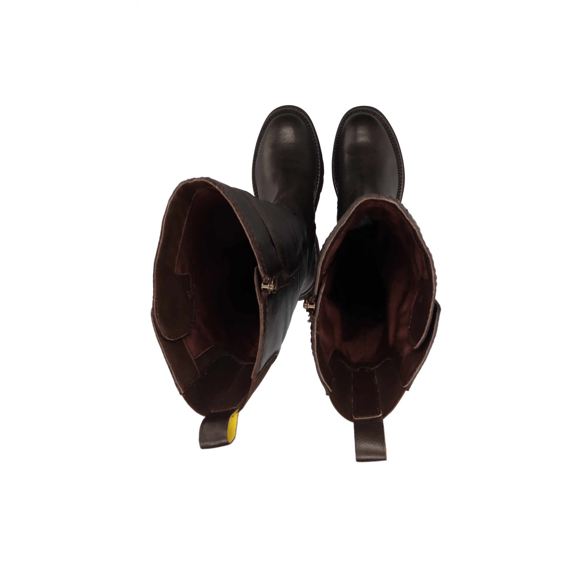 LEDER LANGSCHAFTSTIEFEL SCHWARZ