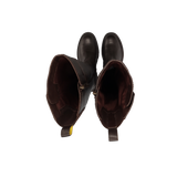 LEDER LANGSCHAFTSTIEFEL SCHWARZ