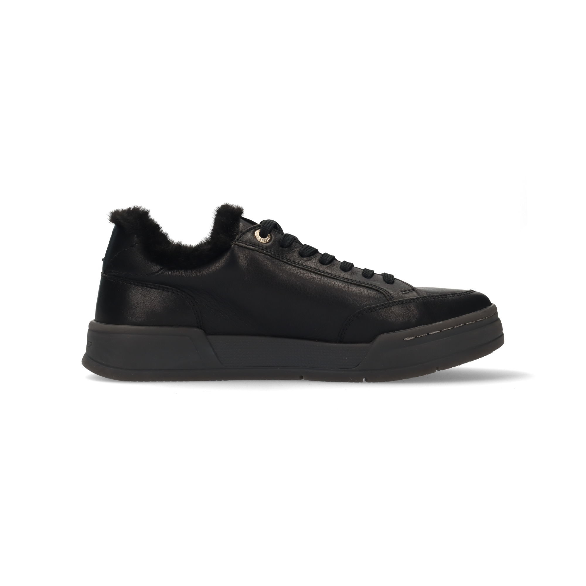 LEDER SNEAKER SCHWARZ