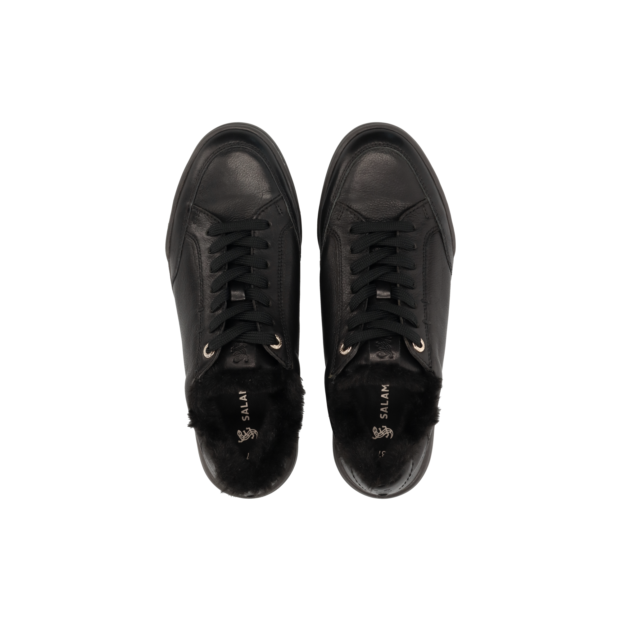 LEDER SNEAKER SCHWARZ