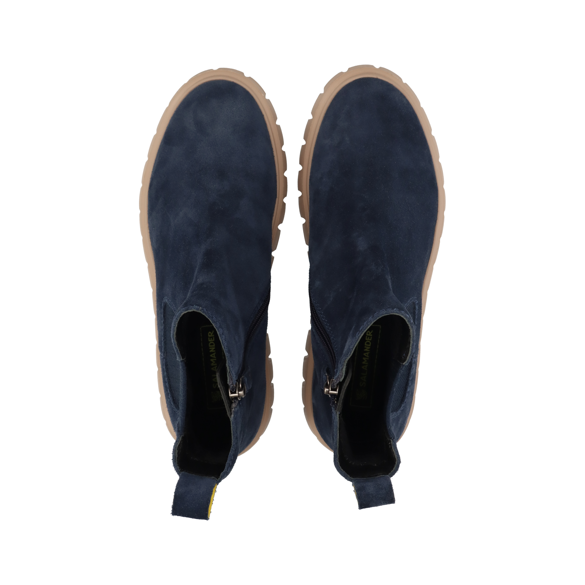 LEDER CHELSEA-STIEFELETTE DUNKELBLAU