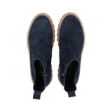 LEDER CHELSEA-STIEFELETTE DUNKELBLAU