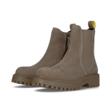LEDER CHELSEA-STIEFELETTE GRAU