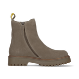 LEDER CHELSEA-STIEFELETTE GRAU