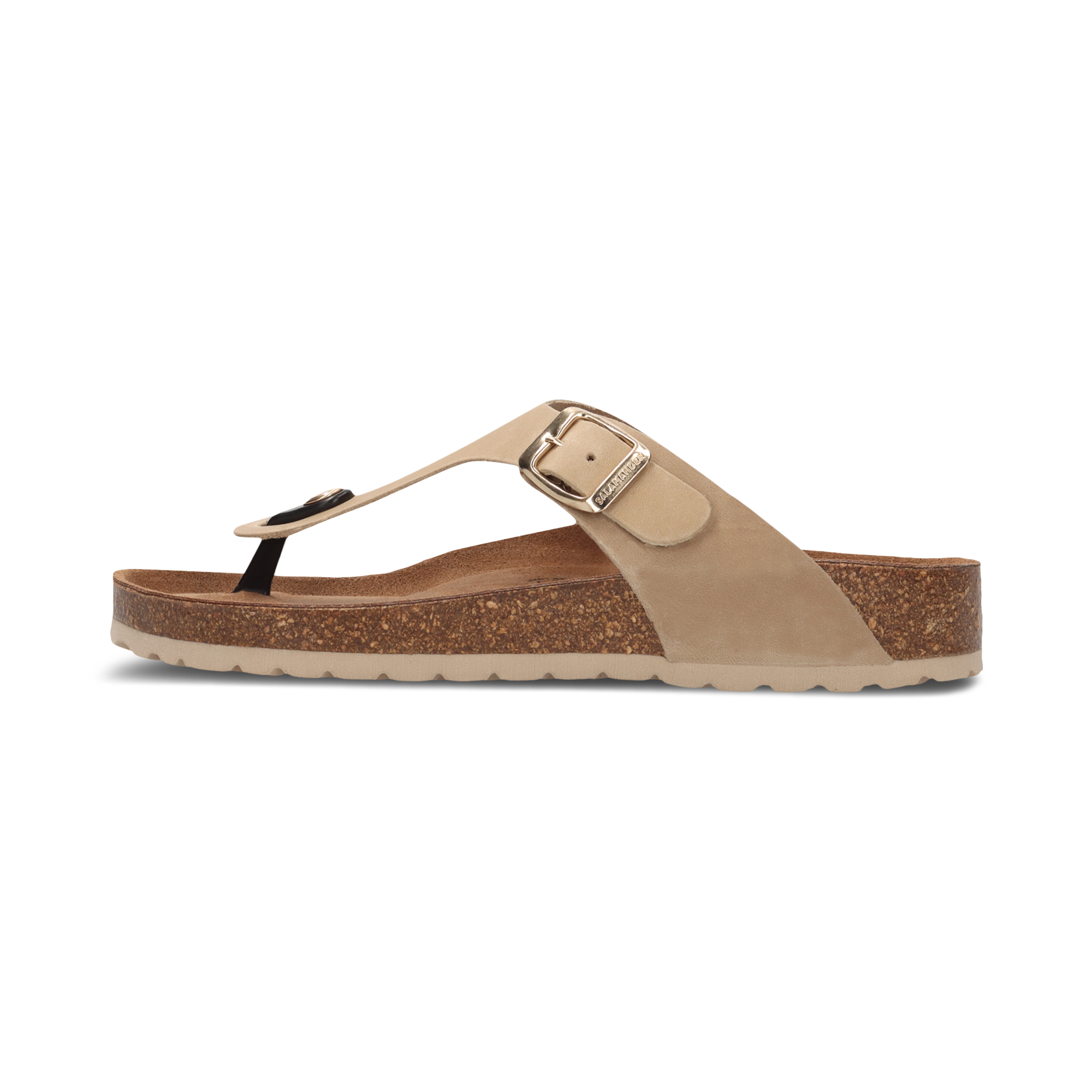 Leder Zehentrenner beige