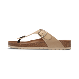 Leder Zehentrenner beige