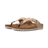 Leder Zehentrenner beige