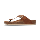 Leder Zehentrenner cognac