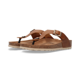 Leder Zehentrenner cognac