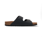 Leder Pantoletten dunkelblau