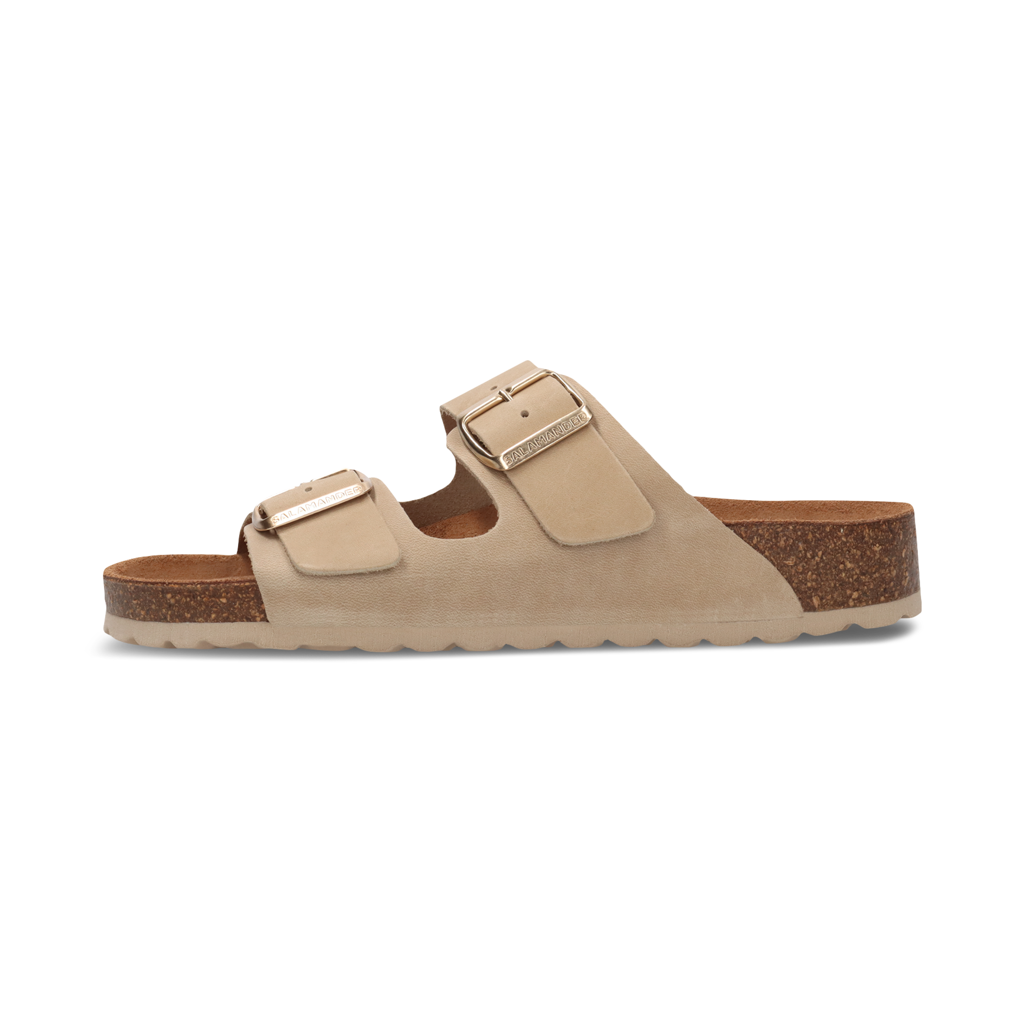 Leather mules beige