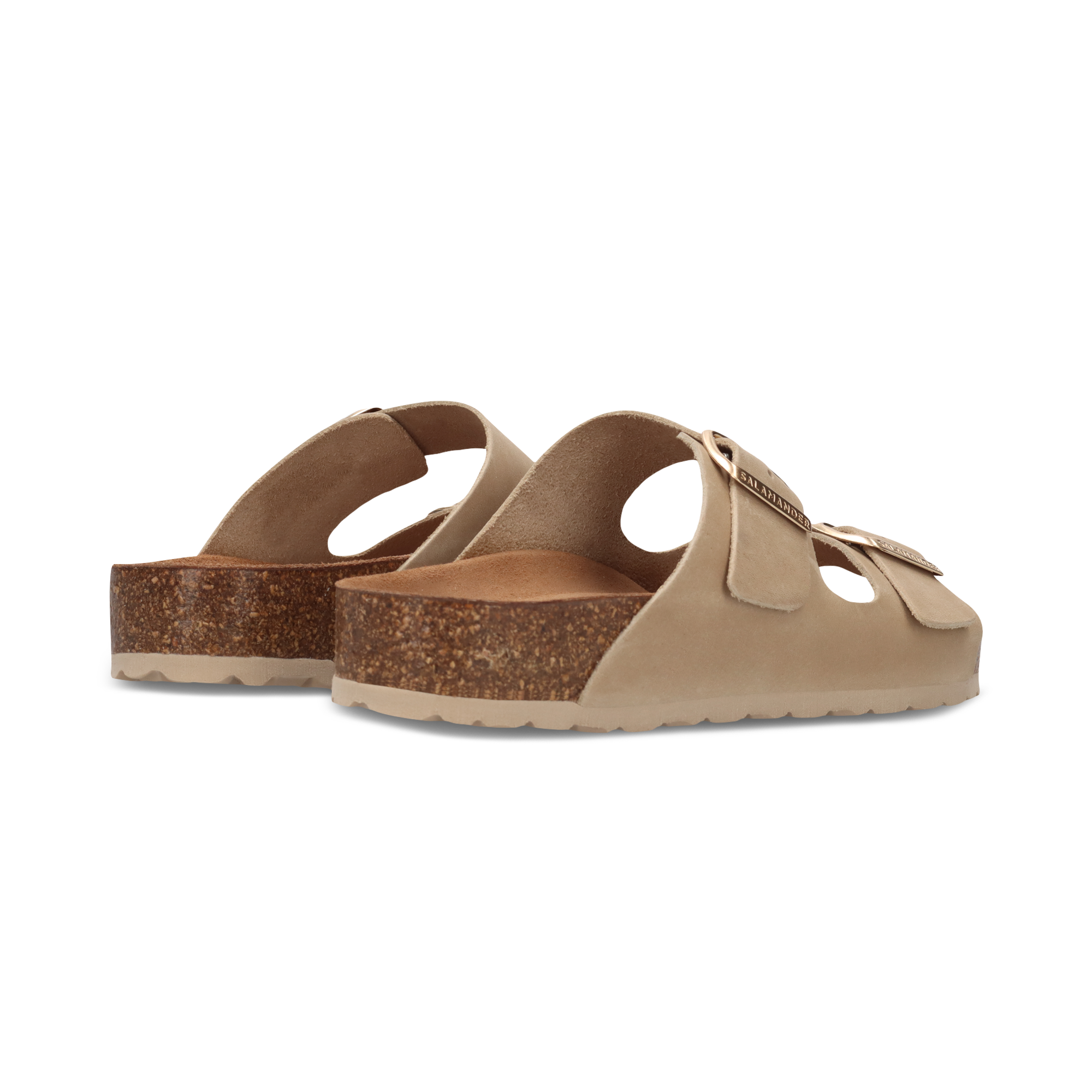 Leather mules beige