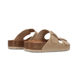 Leder Pantoletten Beige