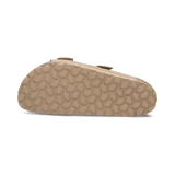 Leder Pantoletten Beige