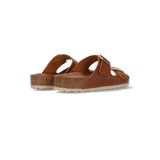Leder Pantoletten cognac