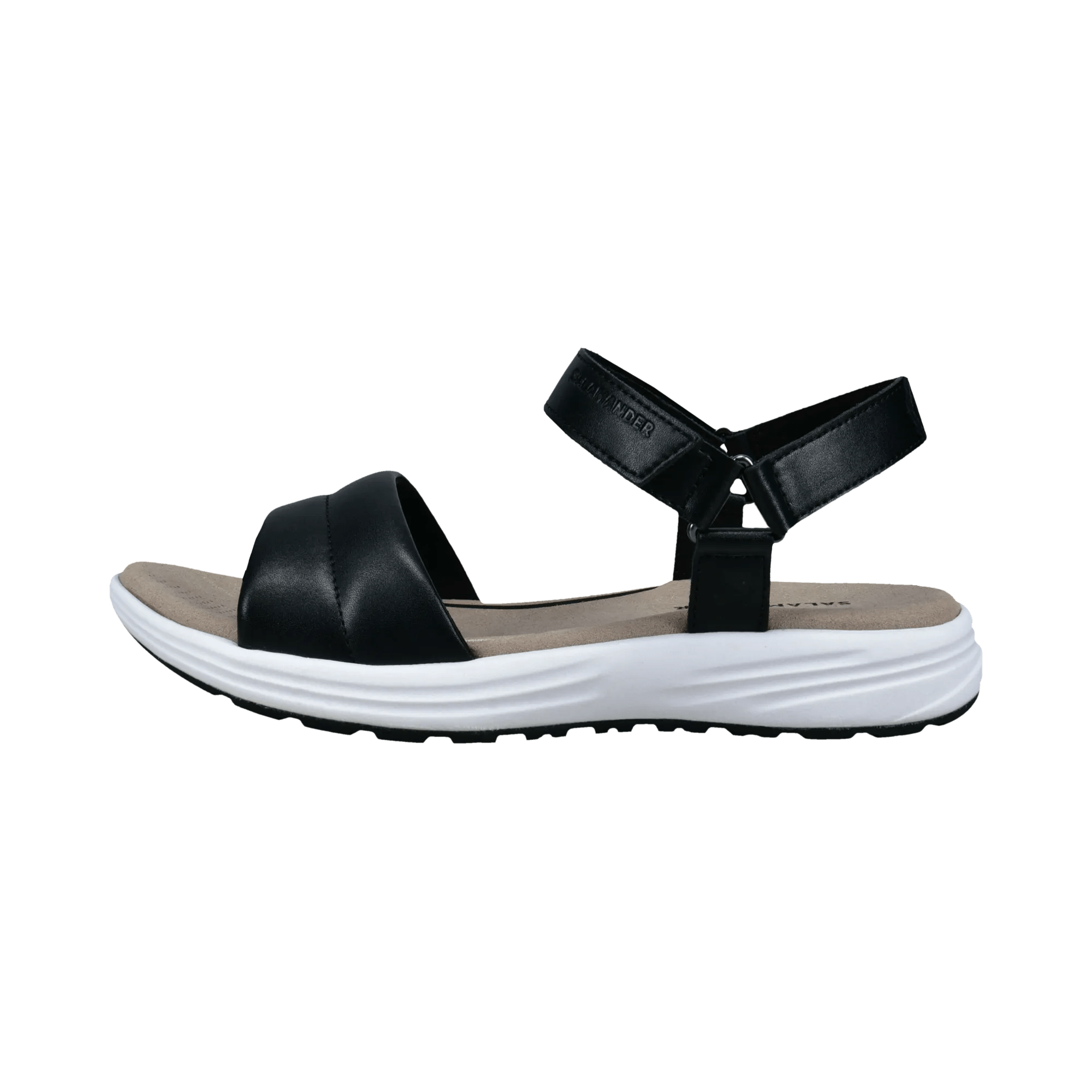 Leder Sandale Schwarz