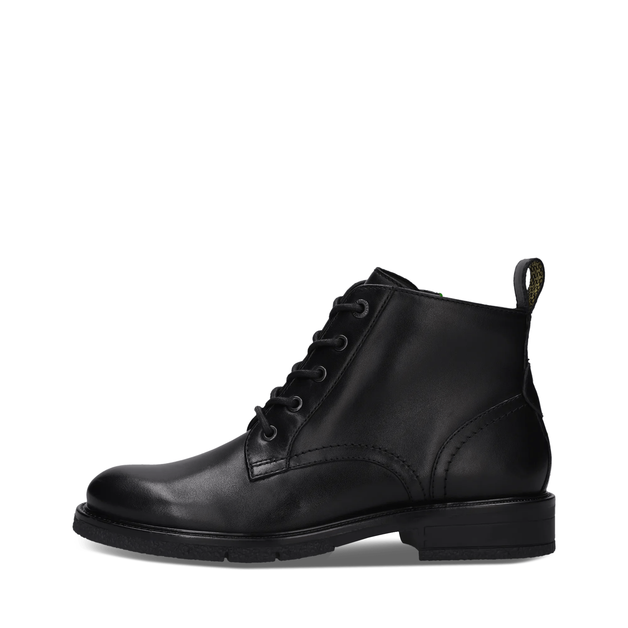 Schwarze Schnürstiefel aus Leder