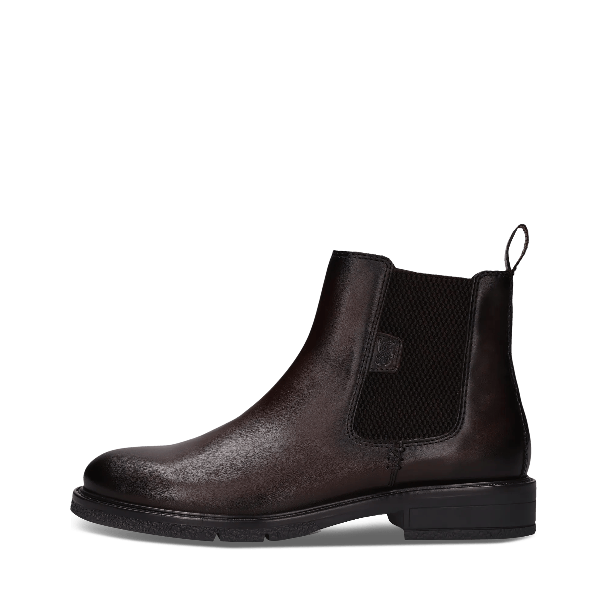 Dunkelbraune Chelsea Boot aus Leder