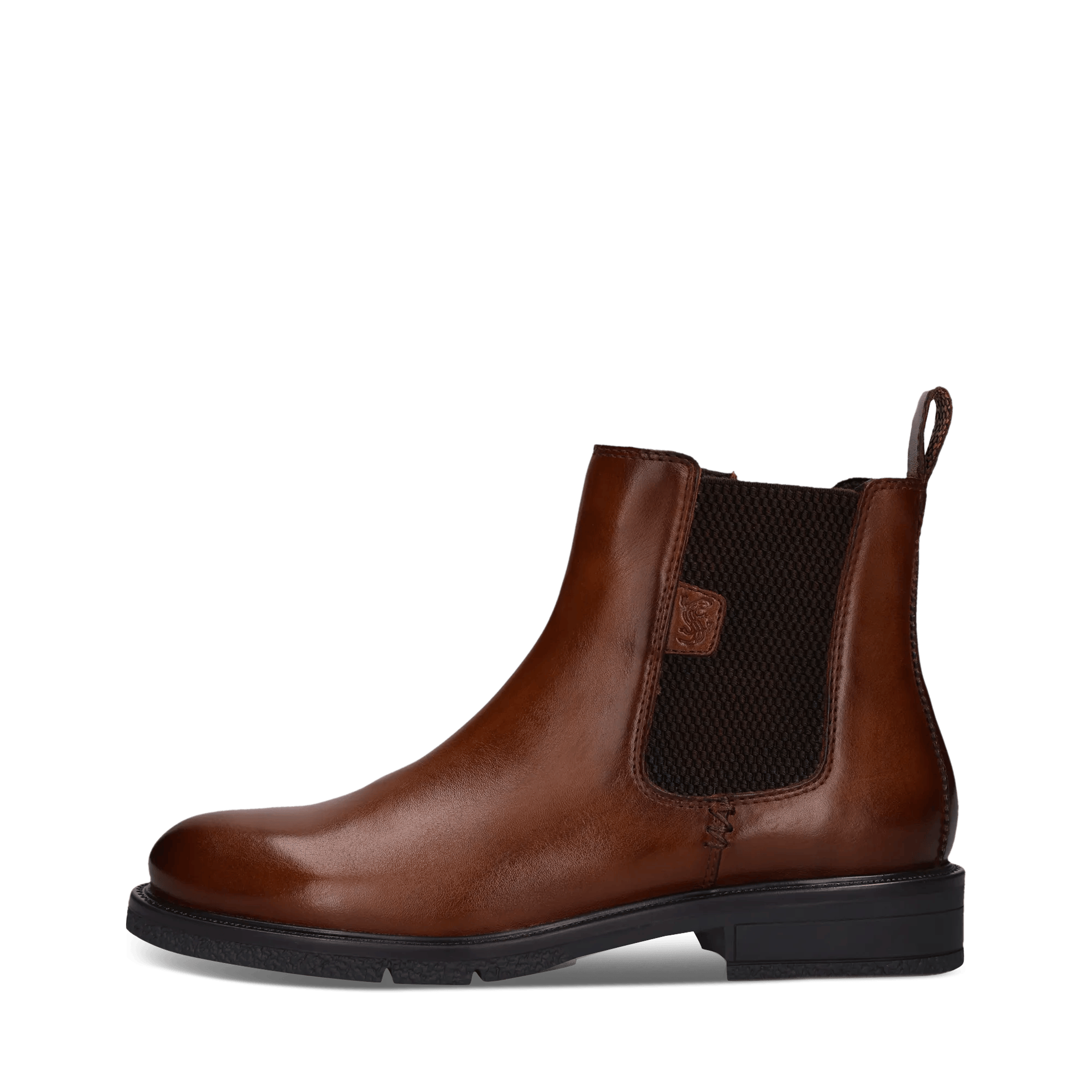 Cognacbraune Chelsea Boot aus Leder