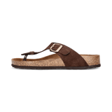 Leder Pantoletten Dunkelbraun