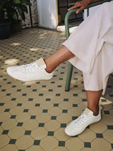 Leather Lace Shoe white