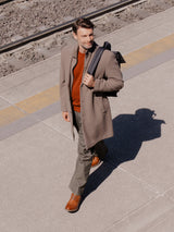 LEDER SCHNÜRSCHUH COGNAC