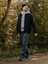 LEDER SCHNÜRSTIEFEL SCHWARZ