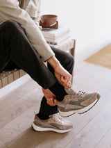 SNEAKER TAUPE/GRÜN