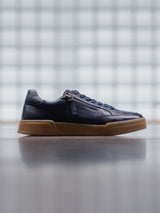 LEDER SNEAKER DUNKELBLAU